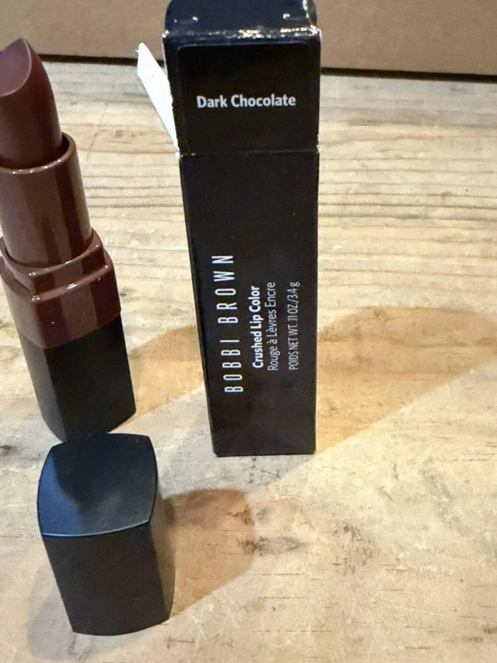 Bobbi Brown Crushed Lip Color - DARK CHOCOLATE - Lipstick - NIB - Full Size